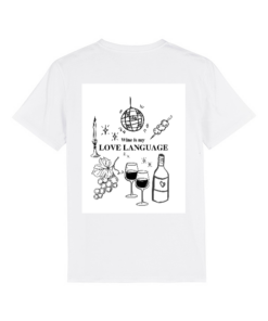 Universalūs ekologiški marškinėliai "Wine lovers"
