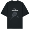 Ekologiški oversized marškinėliai "My hobby tennis"
