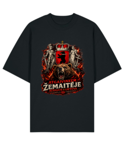 Ekologiški oversized marškinėliai "Žemaitija jėga"