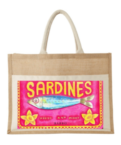 Medžiaginis pirkinių krepšys "Krepšys SARDINES"