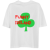 Moteriški oversized marškinėliai "Funny Ireland"