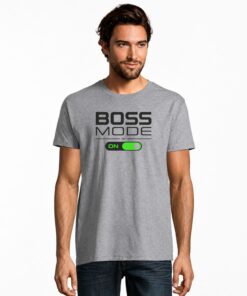 Marškinėliai bosui su užrašu Boss mode