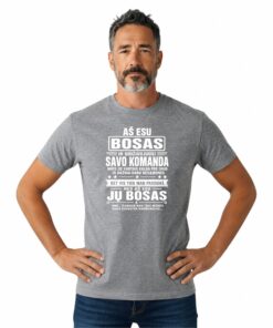 Marškinėliai bosui su užrašu Komandos bosas
