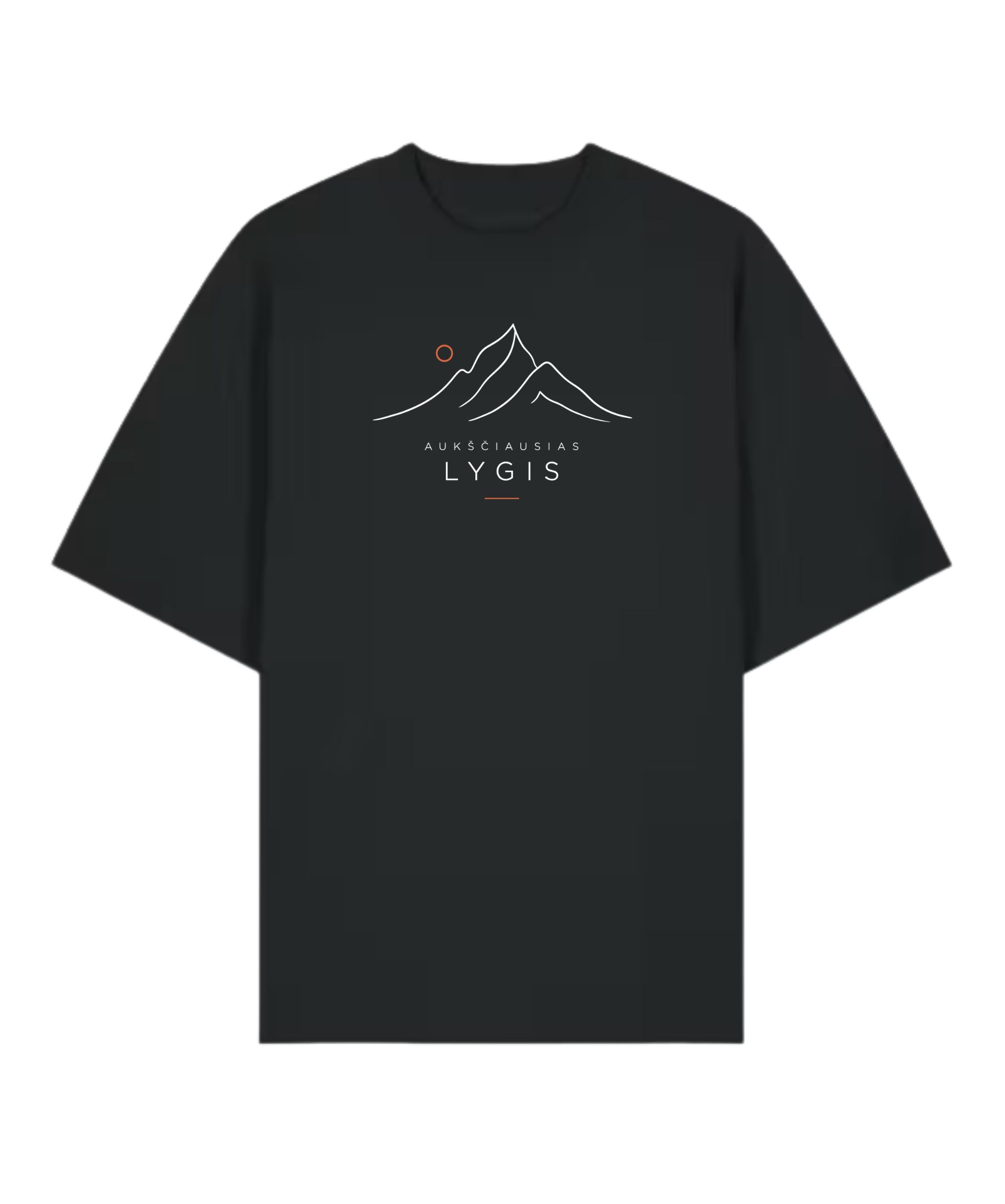 Ekologiški oversized marškinėliai "Aukščiausias lygis" - Image 3