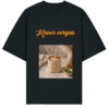 Ekologiški oversized marškinėliai "Kavos vergas"