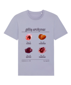 Universalūs ekologiški marškinėliai "Gėlių archyvas 01"