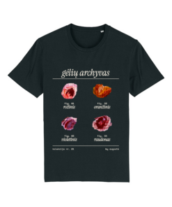 Universalūs ekologiški marškinėliai "Gėlių archyvas 01"